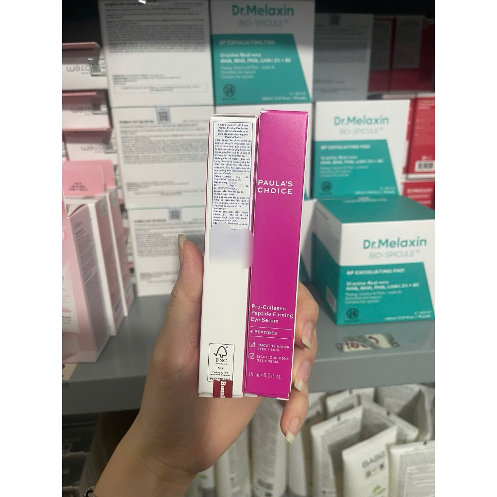 [HÀNG CTY] Serum dưỡng da mắt Paula’s Choice Pro-Collagen Peptide Firming Eye Serum Giúp Ẩm Da 15ml Mã 1080