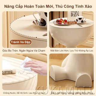 KUKA  Bàn sofa hoạt hình bàn cà phê nhỏ đa năng thiết kế đồ họa độc quyền chất liệu PP dày 3cm