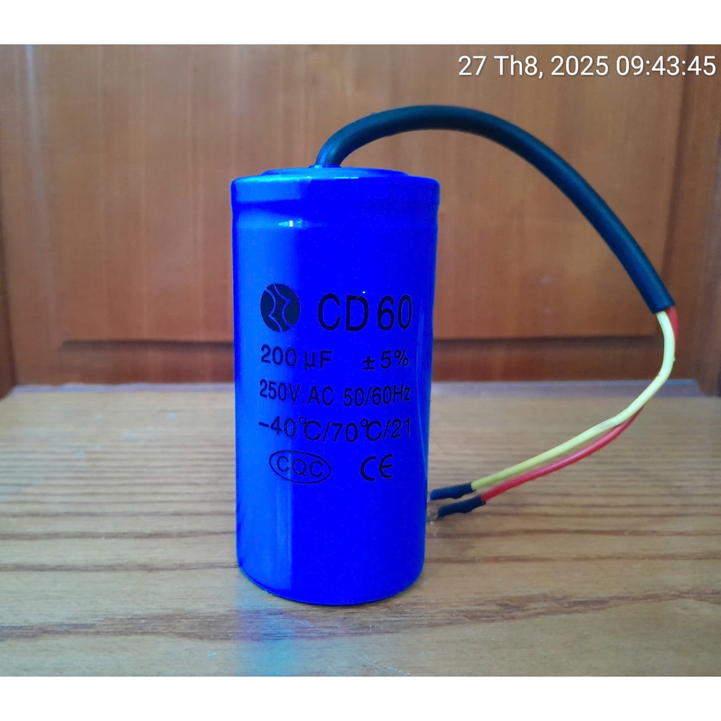 Tụ điện 200uf, 300uf,400uf, 30uf, 40uf, 50uf loại tốt dùng cho motor ...