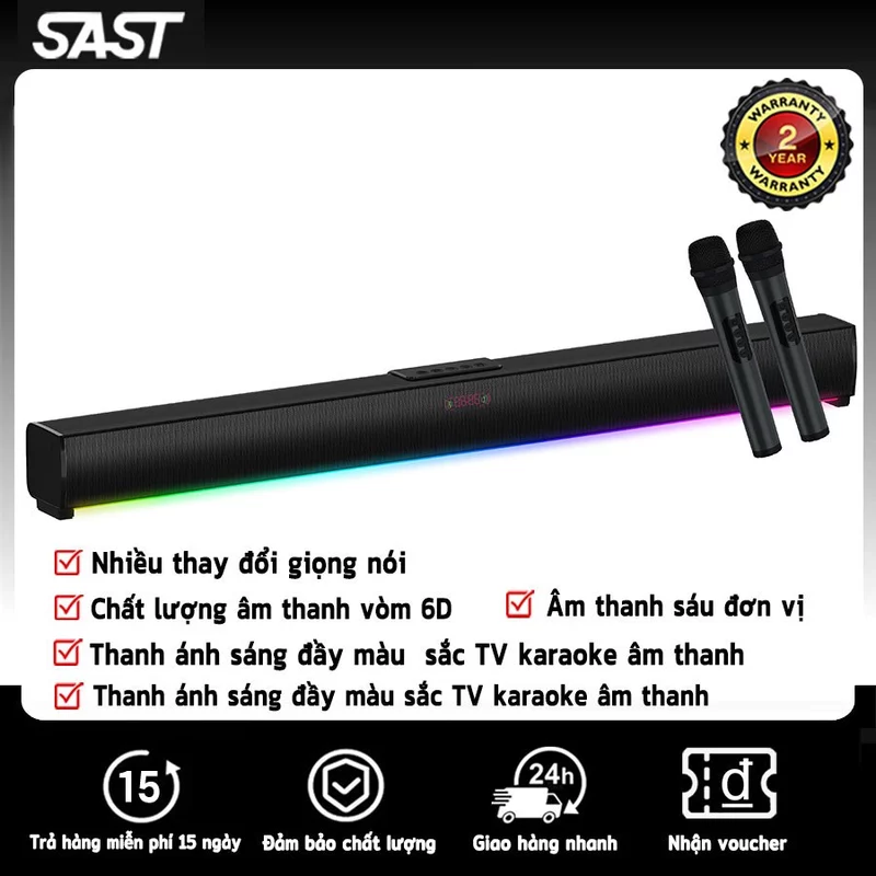 SAST Âm thanh Bluetooth Âm thanh TV loa thanh âm thanh hỗ trợ thẻ TF USB USB Điều khiển từ xa không dâyTWS — ảnh 1