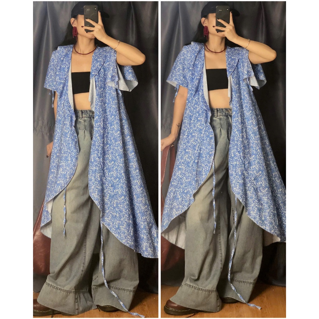 Đầm sơ mi cột dây dáng rũ xoè size F T8042 | Shopee Việt Nam