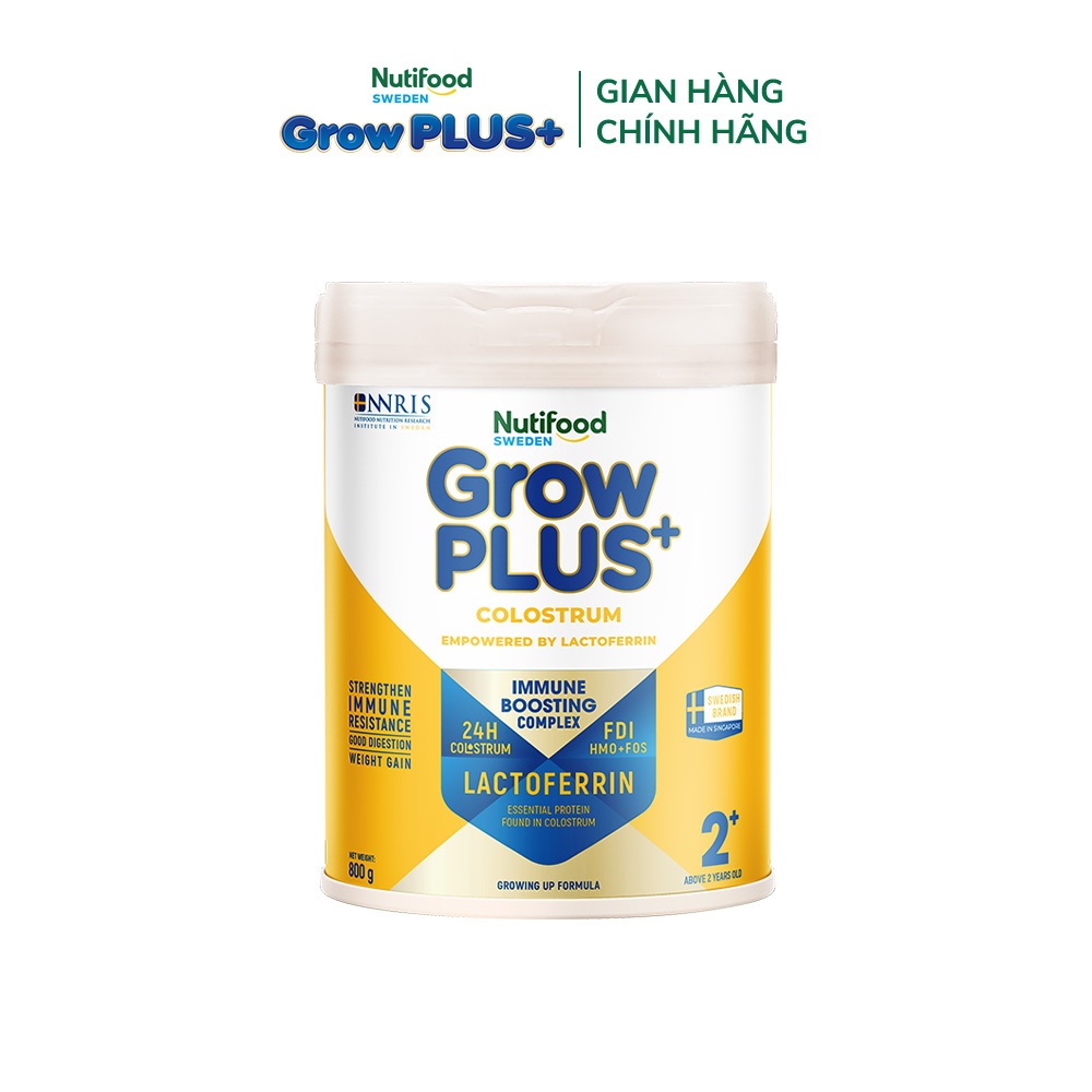 [Livestream Lucie] Sữa bột Nutifood Sweden GrowPLUS+ Colostrum Lactoferrin 2+ 800g