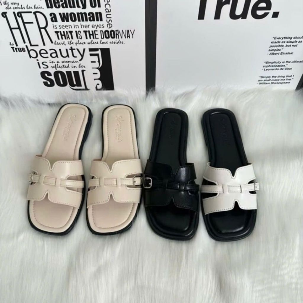 Dép Lê Nữ, Dép Nữ Quai Ngang Đế Chống Trơn Trượt Phong Cách Nhẹ Nhàng N43 || Anshoes Dynasty