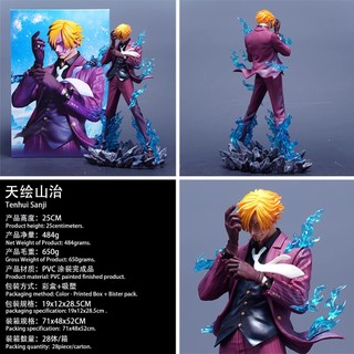 Tượng JT Sanji One Piece Mô Hình Anime GK Cao Cấp Quà Tặng Nam Giới Trang Trí Bàn Hot Trend