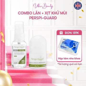 Lăn khử mùi ngăn mồ hôi cao cấp Perspi-Guard lăn khử mùi 30ml + xịt khử mùi 30ml