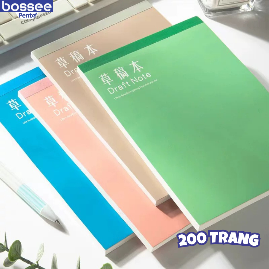 Sổ Giấy Nháp A5 200 Trang, Giấy Trắng – Sổ Tay Ghi Chú, Giấy Note, Giấy ...
