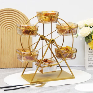 Kệ bánh xoay tròn decor cực đẹp