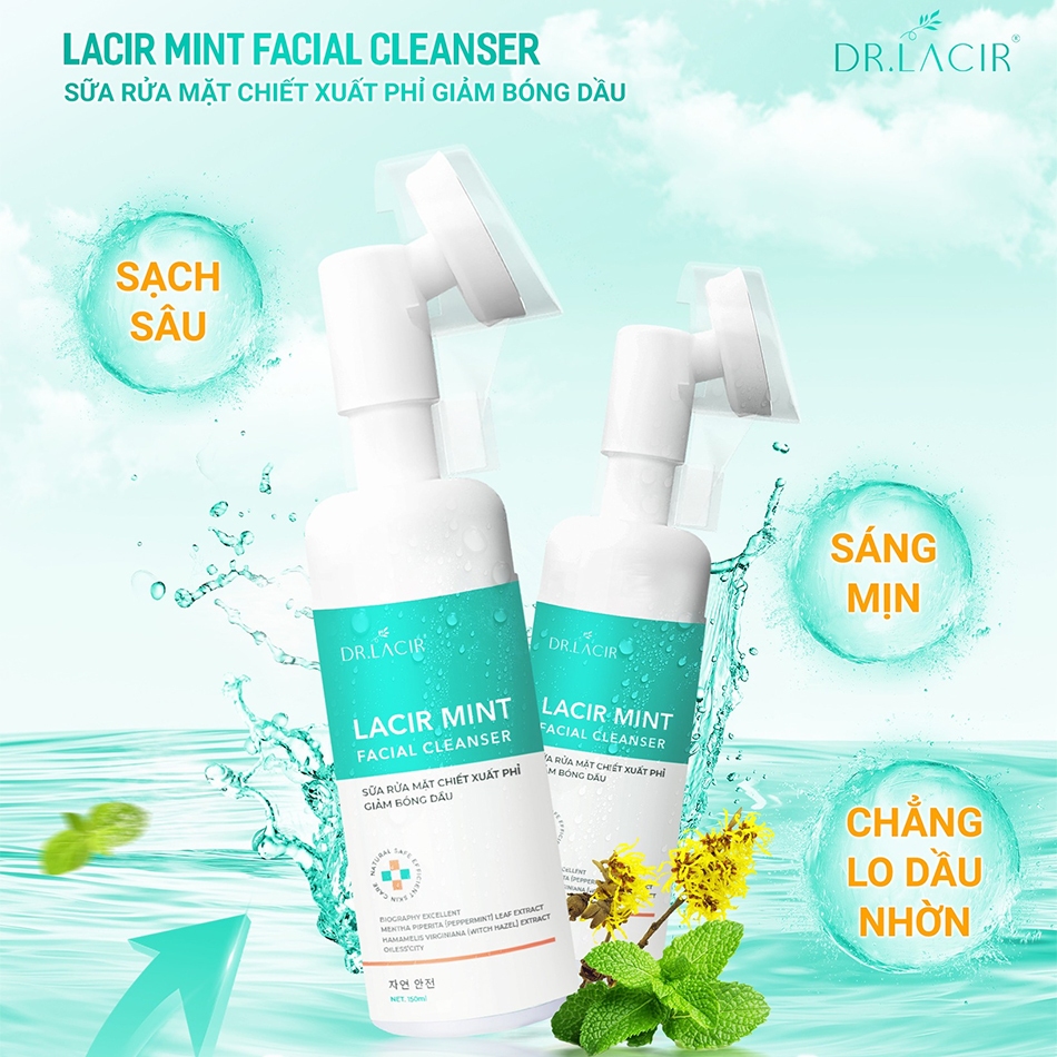 Sữa Rửa Mặt Dr.lacir Kiềm Dầu Làm Sạch Sâu Cho Da Và Giảm Bóng Nhờn