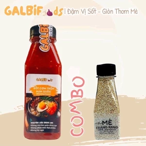 COMBO TIỆN LỢI: Sốt Cơm Trộn 400g + Hạt Mè Rang Chín 70g, Dùng trực tiếp làm cơm trộn, mì trộn...