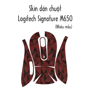 Skin dán chuột Logitech Signature M650 / M650M (Nhiều mẫu) | Miếng dán Film 3M chống trơn trượt