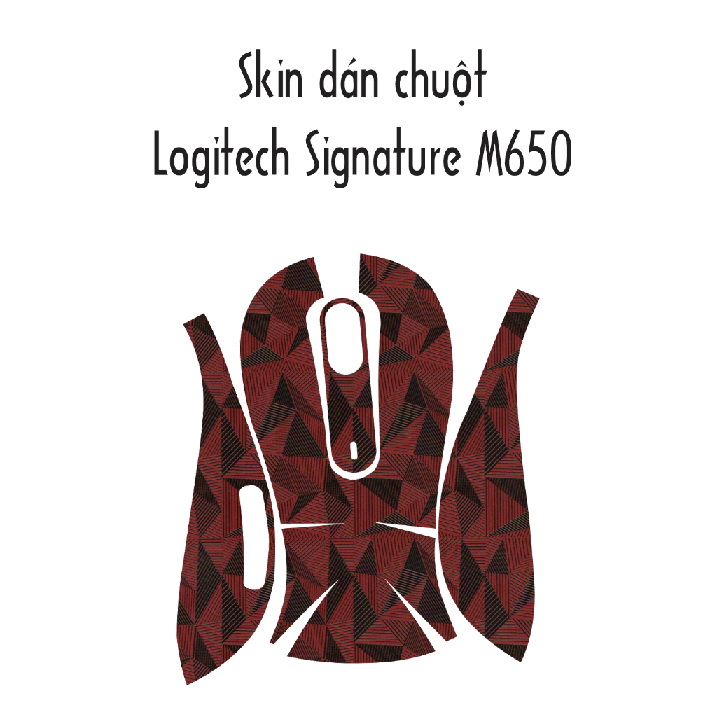 Skin dán chuột Logitech Signature M650 / M650M (Nhiều mẫu) | Miếng dán Film 3M chống trơn trượt