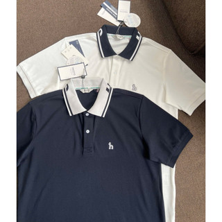 Áo polo golf Hazzy xuất hàn,thiết kế đơn giản tạo điểm nhấn 2 màu đen và trắng