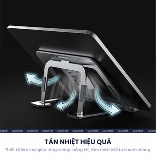 Giá Đỡ iPad Để Bàn Boneruy P63 Hợp Kim Nhôm Gập Gọn Điều Chỉnh Độ Cao Linh Hoạt