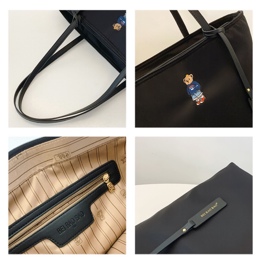 Túi Totebag BeiBaoBao Vải Trơn Cao Cấp Chính Hãng 8371