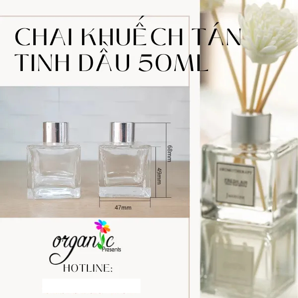 CHAI KHUẾCH TÁN TINH DẦU - không kèm que khuếch tán
