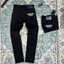 Quần Bò Dài Đen Học Sinh Dsq2 đen trơn in chữ Dsquared trắng ngang đùi dáng slimfit đơn giản đi học boy phố
