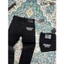 Quần Bò Dài Đen Học Sinh Dsq2 đen trơn in chữ Dsquared trắng ngang đùi dáng slimfit đơn giản đi học boy phố