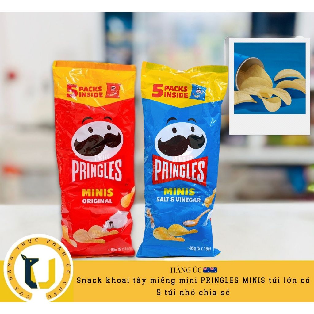 (HÀNG ÚC) Snack khoai tây phiên bản mini PRINGLES Minis phiên bản Gói ...