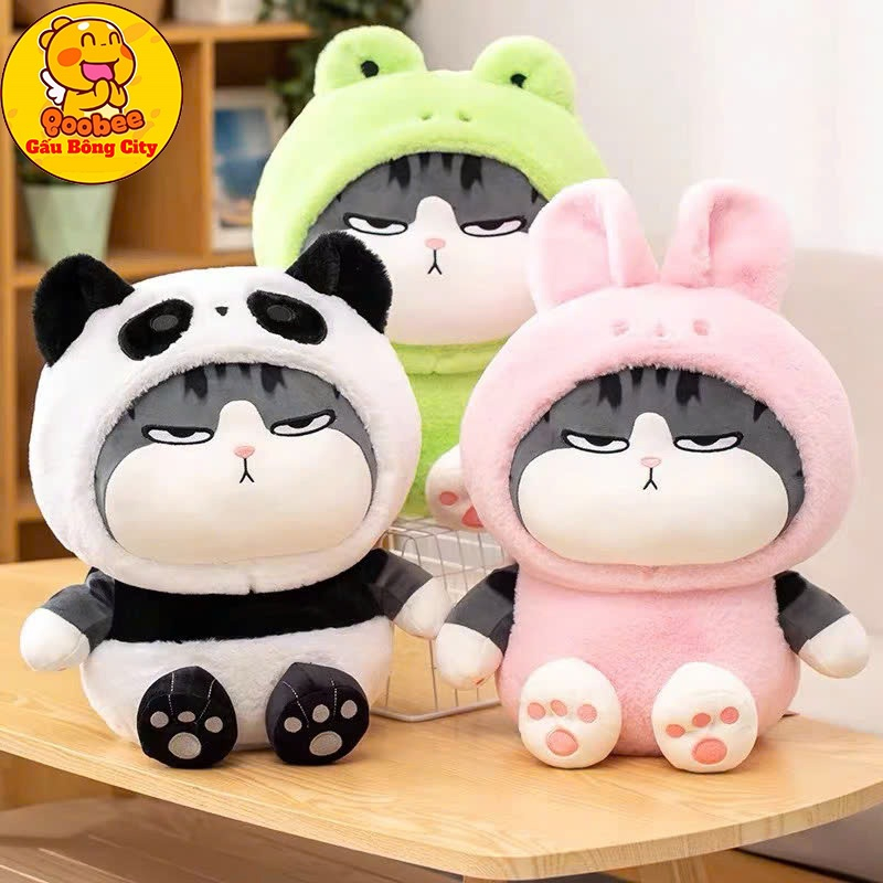 Gấu Bông Mèo Hoàng Thượng Cosplay 3 Màu – Mèo Bông Cao Cấp Gấu Bông City
