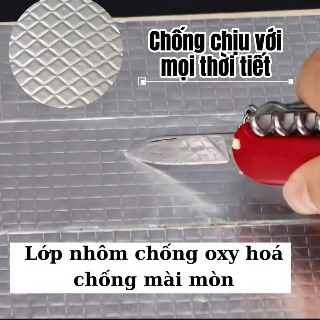 Băng Keo Chống Thấm Siêu Dính X2000 Khổ Lớn 100CM Băng keo Chống Thấm Dột, Dán Mái Tôn, Tường, Ống Nước 5 Mét