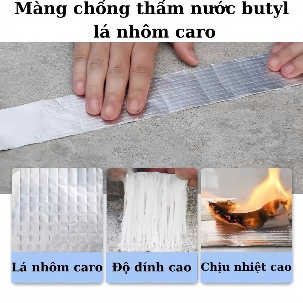 Băng Keo Chống Thấm Siêu Dính X2000 Khổ Lớn 50CM Băng keo Chống Thấm Dột, Dán Mái Tôn, Tường, Ống Nước Hiệu Quả