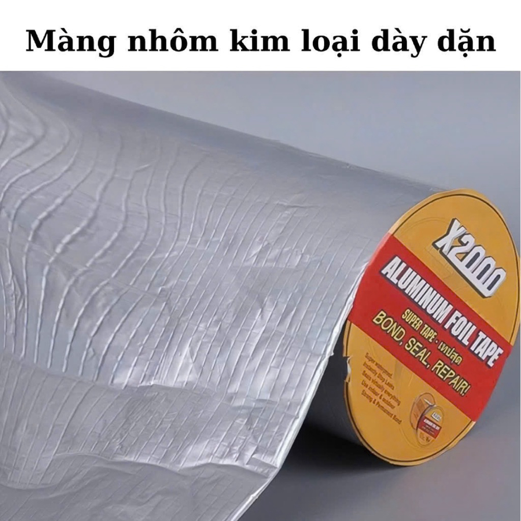 Băng Keo Chống Thấm Siêu Dính X2000 Khổ Lớn 50CM Băng keo Chống Thấm Dột, Dán Mái Tôn, Tường, Ống Nước Hiệu Quả