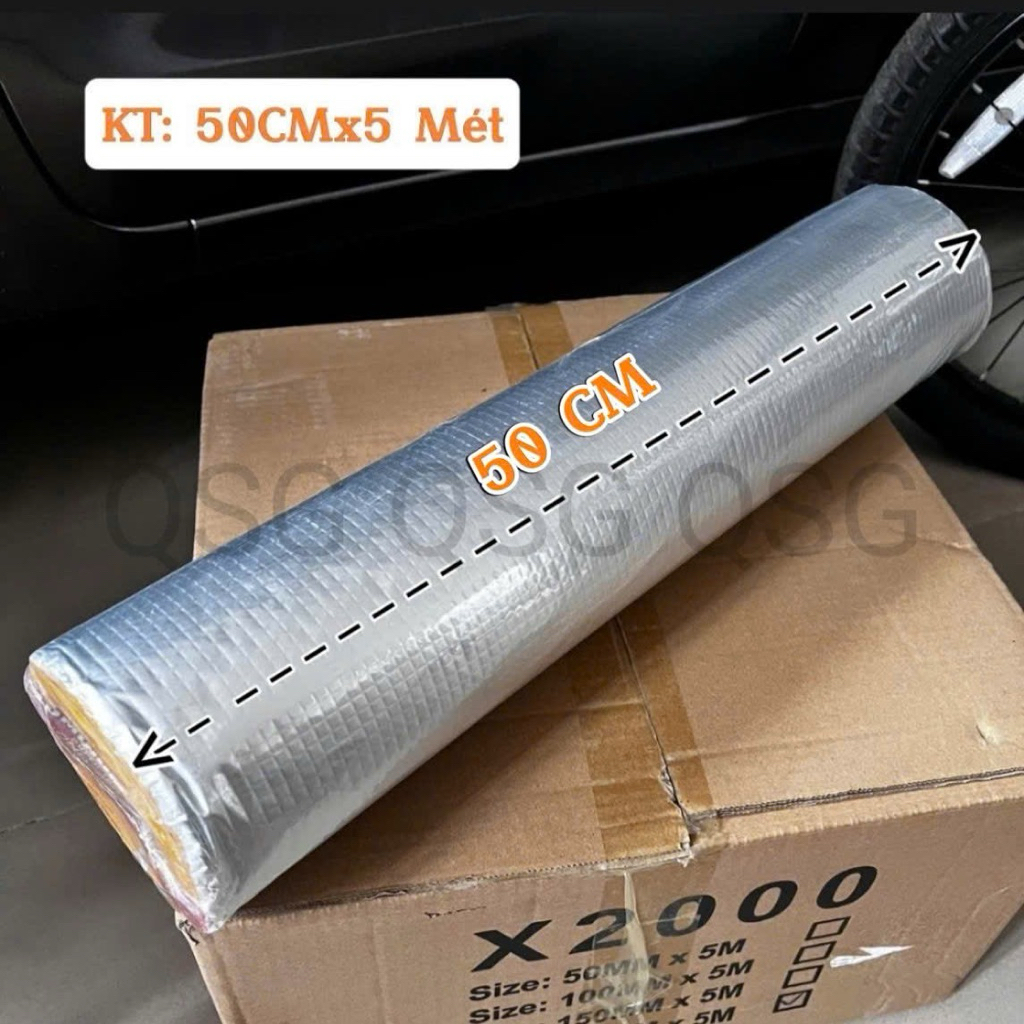 Băng Keo Chống Thấm Siêu Dính X2000 Khổ Lớn 50CM Băng keo Chống Thấm Dột, Dán Mái Tôn, Tường, Ống Nước Hiệu Quả