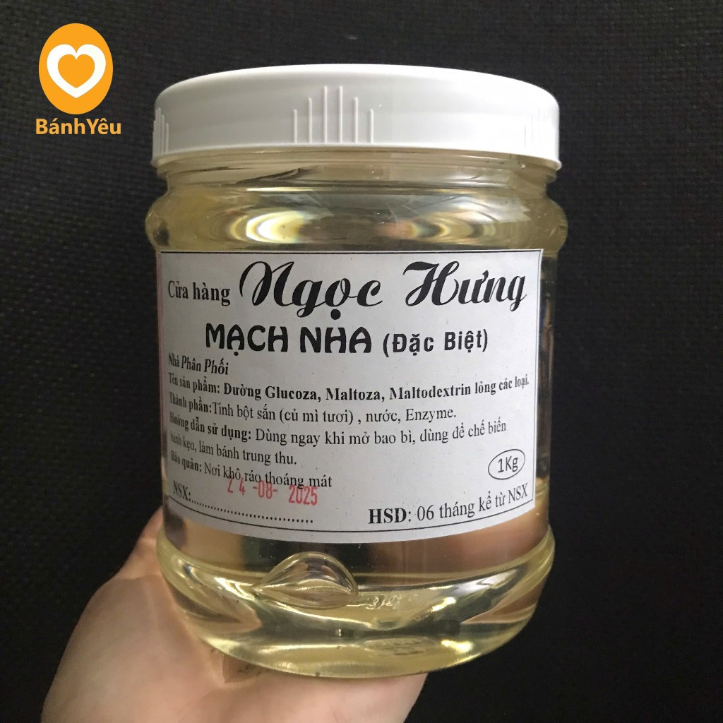 Mạch Nha trắng/ Mạch nha vàng 1kg thơm ngon dùng làm bánh - PLTC