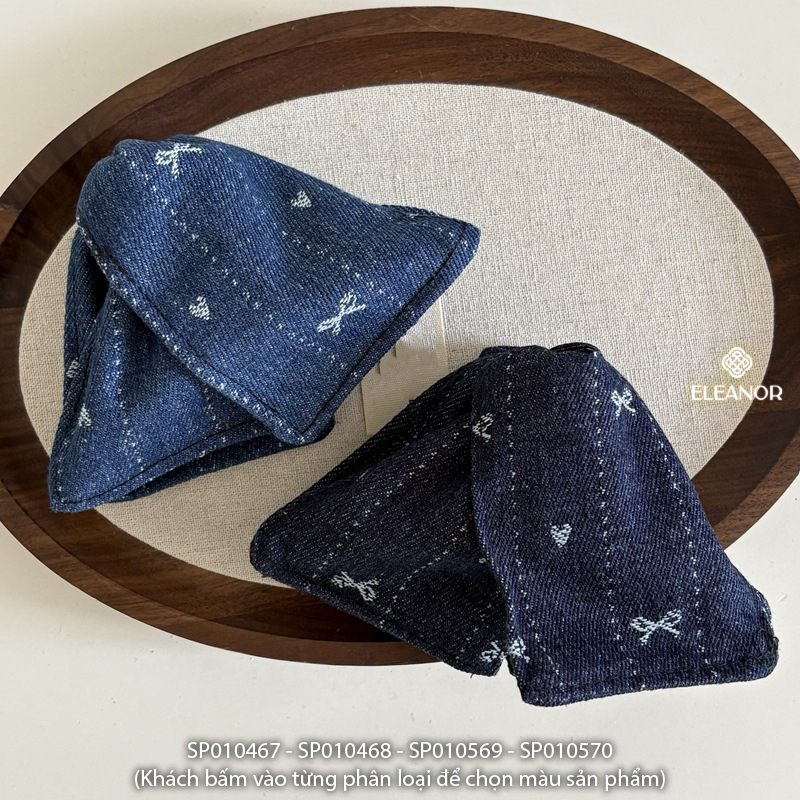 Kẹp tóc nữ Eleanor Accessories càng cua hình tam giác chấm bi phụ kiện tóc kẹp tóc nơ tiểu thư 10467