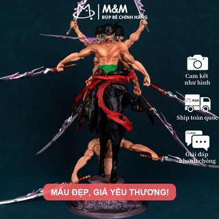 Tượng Số Hóa Zoro Asura One Piece Tam Kiếm Phái - Mô Hình Anime, Đồ Chơi Thu Nhỏ Cao Cấp GK
