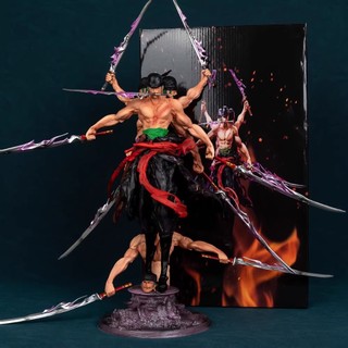 Tượng Số Hóa Zoro Asura One Piece Tam Kiếm Phái - Mô Hình Anime, Đồ Chơi Thu Nhỏ Cao Cấp GK