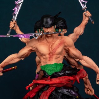 Tượng Số Hóa Zoro Asura One Piece Tam Kiếm Phái - Mô Hình Anime, Đồ Chơi Thu Nhỏ Cao Cấp GK