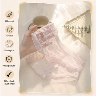 Quần Lót Ren Santony  2683 Cao Cấp - Đáy Tơ Tằm Kháng Khuẩn - Siêu Mỏng Mặc Như Không