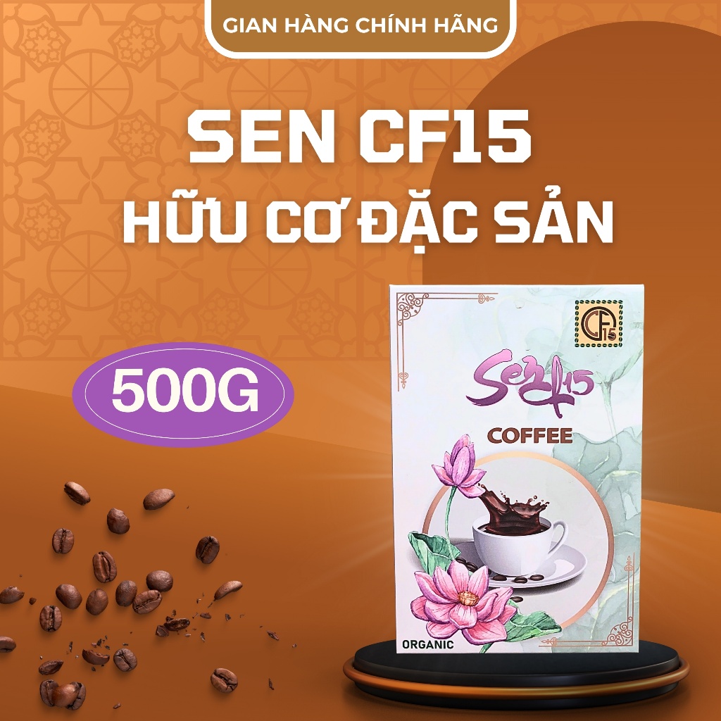 SEN CÀ PHÊ 15 COFFEE - Cà phê hữu cơ đặc sản, đỉnh cao của sự tinh khiết và bền vững, 100% Robusta