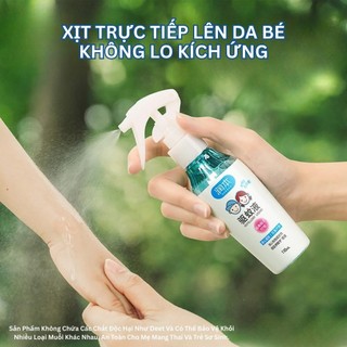 Xịt Muỗi Cho Bé RUNBEN Chai Xịt Chống Muỗi Và Côn Trùng An Toàn Dưỡng Ẩm Cho Trẻ Sơ Sinh Không Cồn