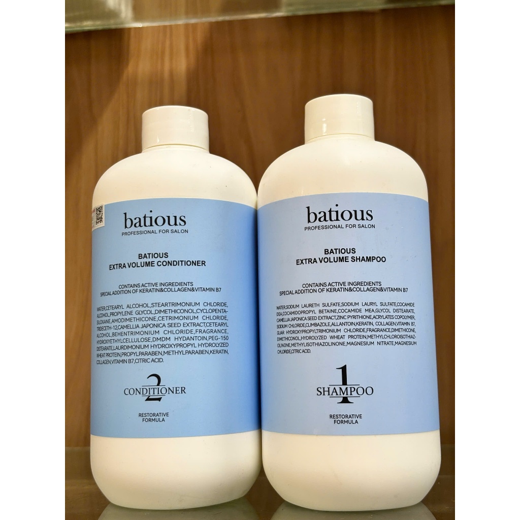 BỘ GỘI XẢ BATIOUS EXTRA VOLUME 500ML|DÀNH CHO TÓC DẦU | Shopee Việt Nam