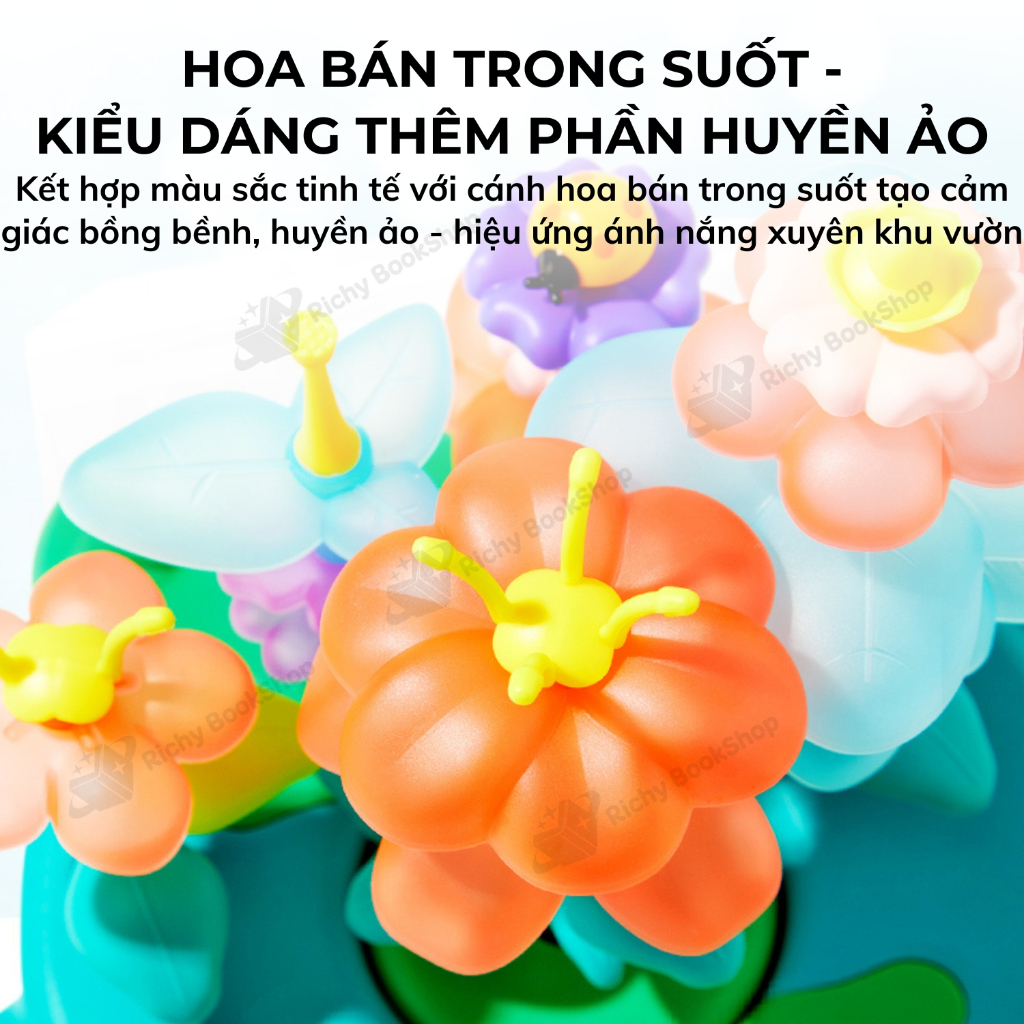 Bộ lắp ghép khu vườn hoa xoay kỳ diêu Mideer Rotating Garden Puzzle Blocks