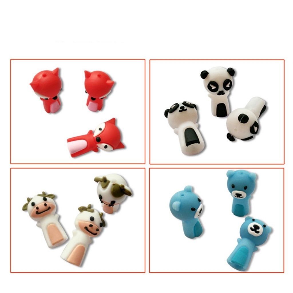 Nắp đậy bút chì bút máy hình thú (vỉ 3 cái)