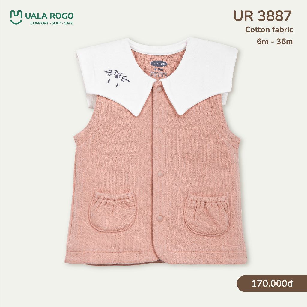 (3-14kg, 0-24M) Áo Gile Cho Bé Trai, Bé Gái Đáng Yêu Uala UR3811 UR3650 UR254 UR248 UR247