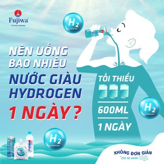 Thùng 24 Lon Nước Uống Giàu Hydrogen Cao Cấp Fujiwa Đóng Lon 330ml - Hỗ trợ tiêu hoá, Cải thiện đường ruột, Giải độc gan