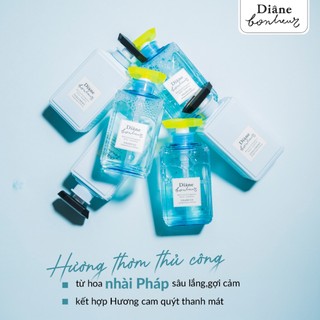 COMBO Dầu gội Dầu xả dưỡng tóc bóng mượt Diane Bonheur Blue Jasmine Damage Repair & Shine 500ml*2