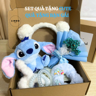 Set Quà Sinh Nhật Stitch LINDO, Quà Tặng Bạn Gái 20/10, 8/3, 14/2, Các Dịp Đặc Biệt