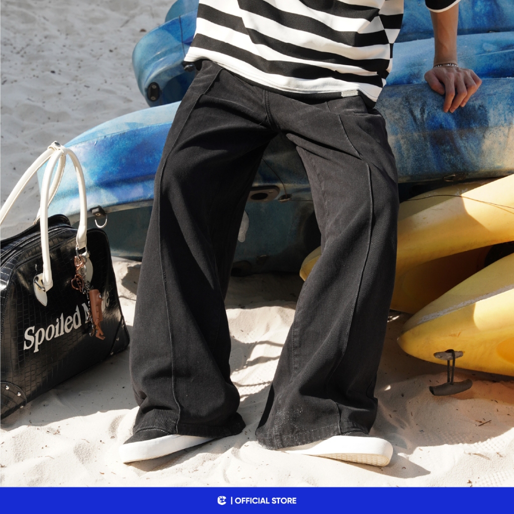Quần jeans ống rộng quần bò nam nữ Local Brand Chính Hãng City Cycle Quần jeans Easy Denim