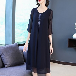 Đầm Nữ Trung Niên Dáng Suông Thời Trang VH88