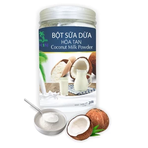 Bột Cốt Dừa(Sữa Dừa) Hòa Tan, hũ 200g,dùng làm kem, làm bánh, kho cá, nấu chè, pha cafe ,sinh tố.