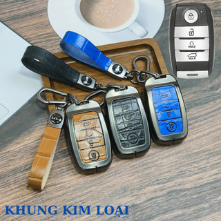 Ốp Chìa Khóa Ô tô KIA , Seltos,ốp chìa khóa kia Sonet chất liệu kim loại nhiều màu sắc (kmk4)