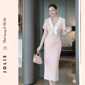 Váy Đầm Body Cổ Vest Thanh Lịch