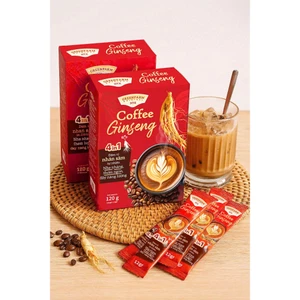 Cà Phê Sâm GreenFarm – Cafe Ít Đường – Hộp 10 Gói x 12gr