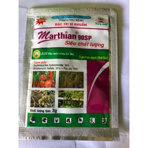 Thuốc Marthian 90SP ĐẶC TRỊ thối nhũn CỰC MẠNH - trị vi khuẩn hại cây trồng thối lá cháy bìa lá gói 3g