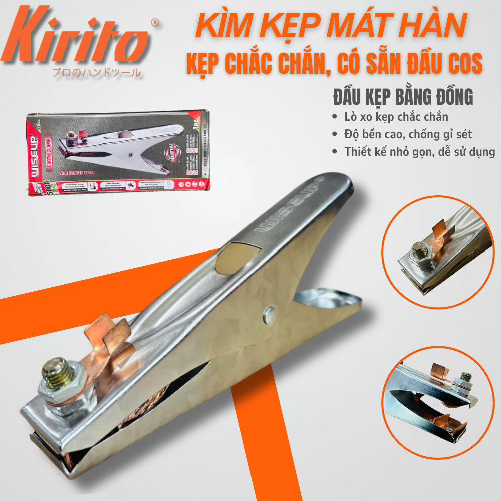 KÌM KẸP MÁT HÀN WISEUP – ĐẦU KẸP ĐỒNG, LÒ XO CHẮC CHẮN, BỀN BỈ